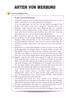Vorschau - Arbeitsblätter - Arten der Werbung - Seite 1
