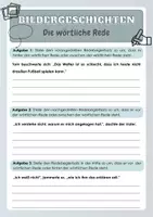 Vorschau - Arbeitsblätter - Bildergeschichten - Die wörtliche Rede - Seite 2
