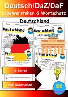 Vorschau - Arbeitsblätter - Materialpaket Leseverstehen: Länder in Europa - Seite 1