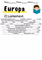Vorschau - Mal- und Bastelvorlagen - Europa - Leseverstehen und Wortschatz - DaZ/DaF, Deutsch, Sachunterricht - Seite 2