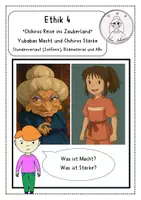 Vorschau - Stundenentwürfe - Ethik 4: Yubabas Macht und Chihiros Stärke - Deckblatt