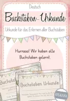 Vorschau - Fördermaterial/Inklusion - Buchstaben Diplom - ABC Urkunde - Deckblatt