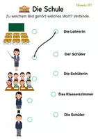 Vorschau - Arbeitsblätter - DaZ DaF Wortschatzübung Schule - Seite 2