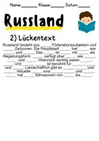 Vorschau - Mal- und Bastelvorlagen - Russland - Leseverstehen und Wortschatz - DaZ/DaF, Deutsch, Sachunterricht - Seite 2