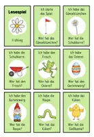 Vorschau - Spiele - Lesespiel "Ich habe... Wer hat...?" - Frühling - Seite 1