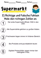 Vorschau - Mal- und Bastelvorlagen - Supermarkt - Leseverstehen und Wortschatz - DaZ/DaF, Deutsch, Sachunterricht - Seite 3