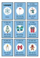 Vorschau - Spiele - Lesespiel "Ich habe... Wer hat...?" - Winter - Seite 1