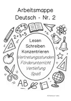 Vorschau - Stundenentwürfe - große Arbeitsmappe LRS (Nr.2) - Lernzeit/ Förderung (Rechtschreiben, Lesen)/Vertretung/ Freiarbeit - ca.130 Stunden - Klasse 6/7 - Seite 1