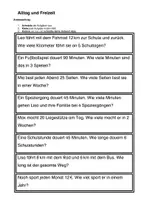 Vorschau - Arbeitsblätter - Textaufgaben für Klasse 4 zum Ausschneiden, Einkleben und Ausrechnen - Seite 2