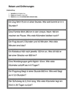 Vorschau - Arbeitsblätter - Textaufgaben für Klasse 4 zum Ausschneiden, Einkleben und Ausrechnen - Seite 3
