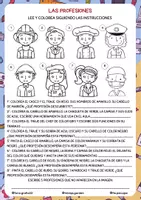 Vista previa - Hojas de trabajo - Cuaderno para estimular la comprensión 2: las profesiones - página 3