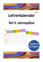 Vorschau - Lehrpläne/Lehrermaterial - Lehrerkalender 2025/26 Teil 3: Jahrespläne - editierbar! - Deckblatt
