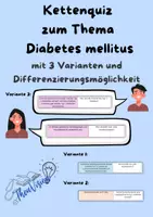 Vorschau - Spiele - Kettenquiz zum Thema Diabetes mellitus - Deckblatt