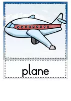 Vista previa - Tarjetas / Manipulativos - Flashcards - vehicles (inglés) - página 1