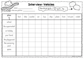 Vista previa - Evaluación - Interview - vehicles (inglés) - página 2