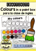 Vista previa - Hojas de trabajo - Craftivity - colours in a paint box (inglés) - Portada