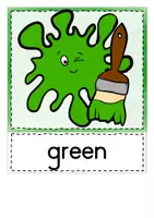 Vista previa - Tarjetas / Manipulativos - Flashcards - colours (inglés) - página 2