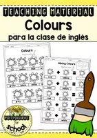 Vista previa - Hojas de trabajo - Teaching material - colours (inglés) - Portada