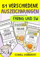 Vorschau - Anderer Materialtyp - Auszeichnungen am Ende des Jahres (Wimpel) - Deckblatt