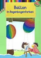 Vorschau - Mal- und Bastelvorlagen - Kunst Grundschule, Fensterdekoration Ballon basteln, Regenbogen - Deckblatt