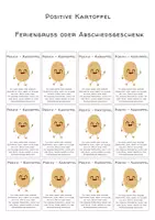 Vorschau - Anderer Materialtyp - Positive Kartoffel - Abschiedsgeschenk, Motivation - Deckblatt