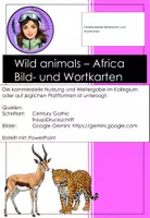 Vorschau - Arbeitsblätter - Sparpaket zu "wild animals Africa" Englisch Grundschule - Seite 2