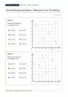 Vorschau - Arbeitsblätter - Das Kartesische Koordinatensystem (1. Quadrant) - Seite 2