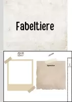 Vorschau - Mal- und Bastelvorlagen - Fabeln - Miniheft zu Tieren und deren Eigenschaften - Seite 1