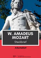 Vorschau - Arbeitsblätter - Komponisten⎮Wolfgang Amadeus Mozart - Steckbrief inkl. Sachtext - Deckblatt