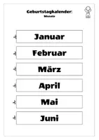 Vorschau - Arbeitsblätter - Klassenleitung: Schuljahresstart - Geburtstagskalender (Football) - Seite 2