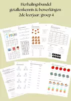 Voorbeeld - Herhalingsbundel getallenkennis 2de leerjaar/groep 4 - Voorblad