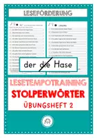 Vorschau - Arbeitsblätter - Lesetraining. Lesetempo steigern. Blitzlesen. Stolperwörter. Übungsheft 2 - Deckblatt