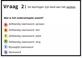 Voorbeeld - Loopspel woordsoorten - Pagina 1