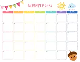 Voorbeeld - Maandkalender 2024-2025 - Pagina 2
