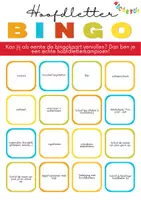 Voorbeeld - Hoofdletter bingo - Voorblad