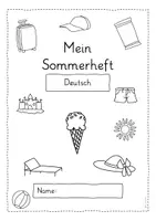 Vorschau - Arbeitsblätter - Themenheft Sommer – Wortschatz, Sommerferien, Deutsch - Seite 2
