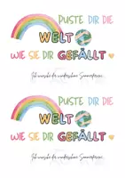 Vorschau - Anderer Materialtyp - Feriengruß Seifenblasen: Seifenblasen-Karte mit Spruch - Seite 3