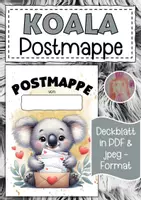 Vorschau - Mal- und Bastelvorlagen - Postmappe für die Koalaklasse - Deckblatt