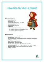 Vorschau - Text - Rotkäppchen - Märchentext auf einer Seite: mit Dialogfarben - Seite 1