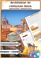 Vorschau - Arbeitsblätter - Römische Architektur: Rundbogen, Aquädukt und Stadtplanung - Deckblatt