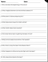 Vorschau - Arbeitsblätter - Movie Guide : Brother Bear (2003) - Questions and Activities with Answers - Seite 1