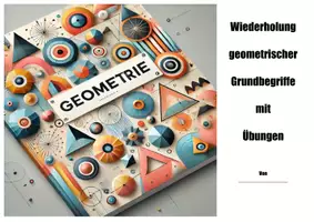 Vorschau - Arbeitsblätter - Wiederholung geometrischer Grundbegriffe der Sekundarstufe - Deckblatt