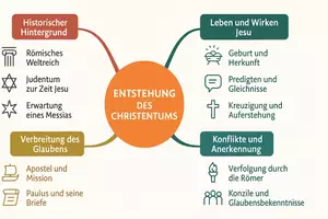 Vorschau - Arbeitsblätter - Arbeitsblätter zum Thema "In welchem Land entstand das Christentum?" + Lösung & MP3 + Mindmap - Seite 3