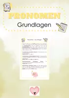 Vorschau - Arbeitsblätter - Pronomen - Grundlagen - Deckblatt
