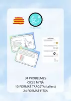 Vista previa - Hojas de trabajo - PROBLEMES PER UN NIVELL DE CICLE MITJÀ - Portada