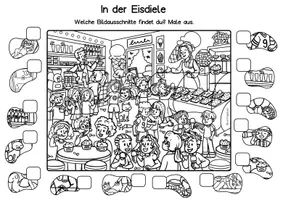 Vorschau - Arbeitsblätter - Sommer Suchbild, Wimmelbild, Bilder suchen (Vorschule, Klasse 1, 2, DaZ, DaF) - Seite 3