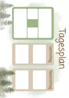 Vorschau - Arbeitsblätter - Tagesplan - Deckblatt