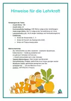 Vorschau - Text - Die Rübe - Märchentext auf einer Seite: mit -chen - Seite 1