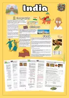 Vorschau - Arbeitsblätter - India Reading Comprehension Lerntheke - Deckblatt