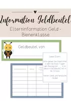 Vorschau - Anderer Materialtyp - Geldbeutel Schule - Information und Beschriftung - Deckblatt